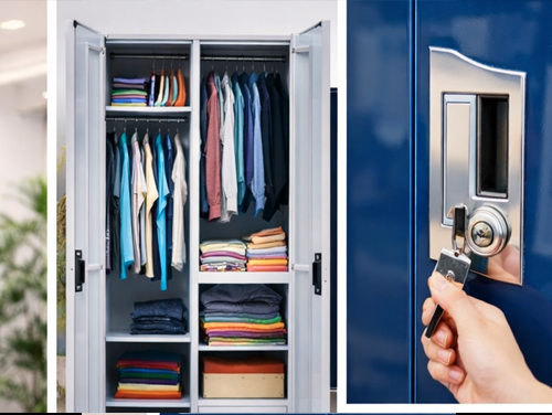 Century Premium 2-Door Steel Almirah with Mirror – Royal Blue Finish - Image 2