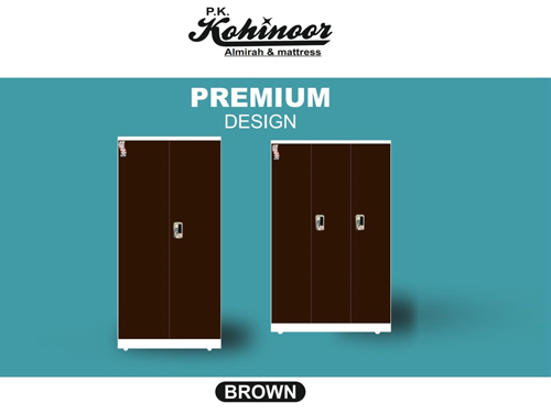 P.K. Kohinoor Premium Design Steel Almirah – Brown Finish - Image 2
