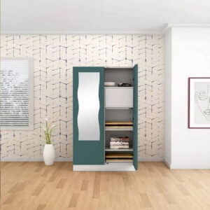 2-door-slimline-wardrobe-with-locker-drawer-compact-engineered-wood-storage-solution