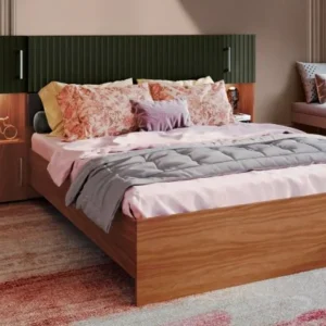 Godrej Interio Markel Bed Set – Elegant Engineered Wood Bed with Modern Design